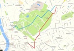 Карта как дойти пешком до Площади Испании до Площади дель Пополо